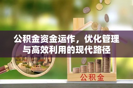 山南公积金资金运作，优化管理与高效利用的现代路径