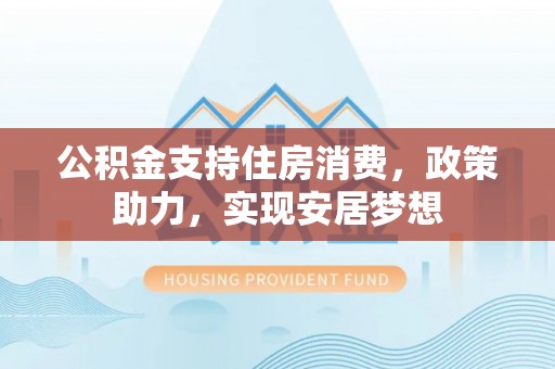 山南公积金支持住房消费，政策助力，实现安居梦想
