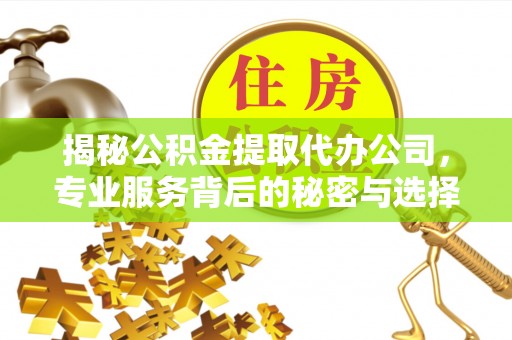 山南揭秘公积金提取代办公司，专业服务背后的秘密与选择指南
