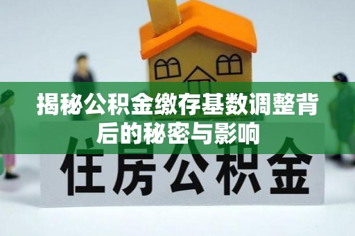 山南揭秘公积金缴存基数调整背后的秘密与影响