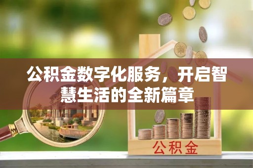 山南公积金数字化服务，开启智慧生活的全新篇章