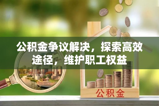 山南公积金争议解决，探索高效途径，维护职工权益