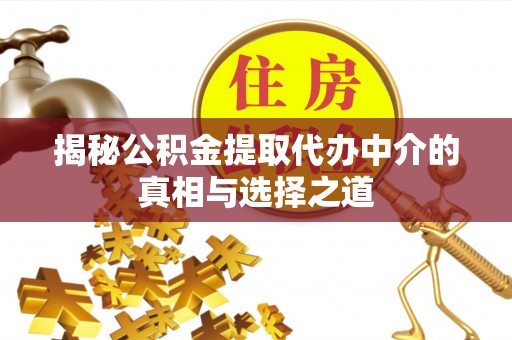 山南揭秘公积金提取代办中介的真相与选择之道