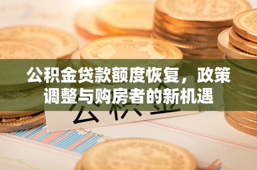 山南公积金贷款额度恢复，政策调整与购房者的新机遇
