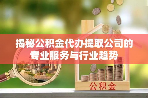 山南揭秘公积金代办提取公司的专业服务与行业趋势