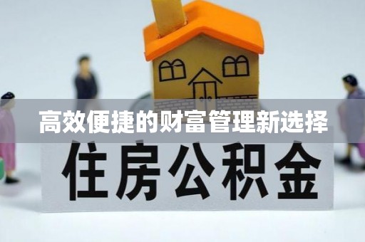 山南高效便捷的财富管理新选择